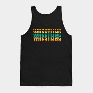 3d wrestling lettering -  wrestling quote Tank Top